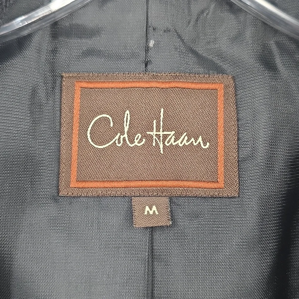 Cole Haan Black Military Field Jacket Peacoat Men's Size M